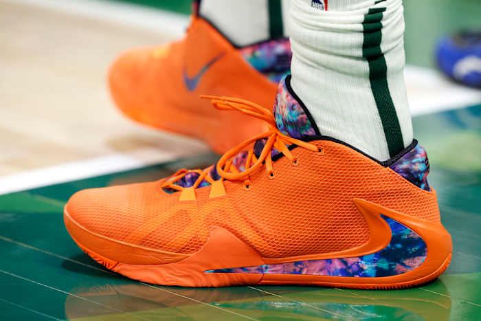 Nike Zoom Freak 1 worn by Giannis Antetokounmpo.